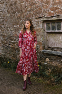 Claudia Dress - Ruby Garden