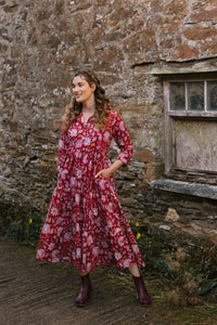 Claudia Dress - Ruby Garden