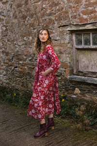 Claudia Dress - Ruby Garden