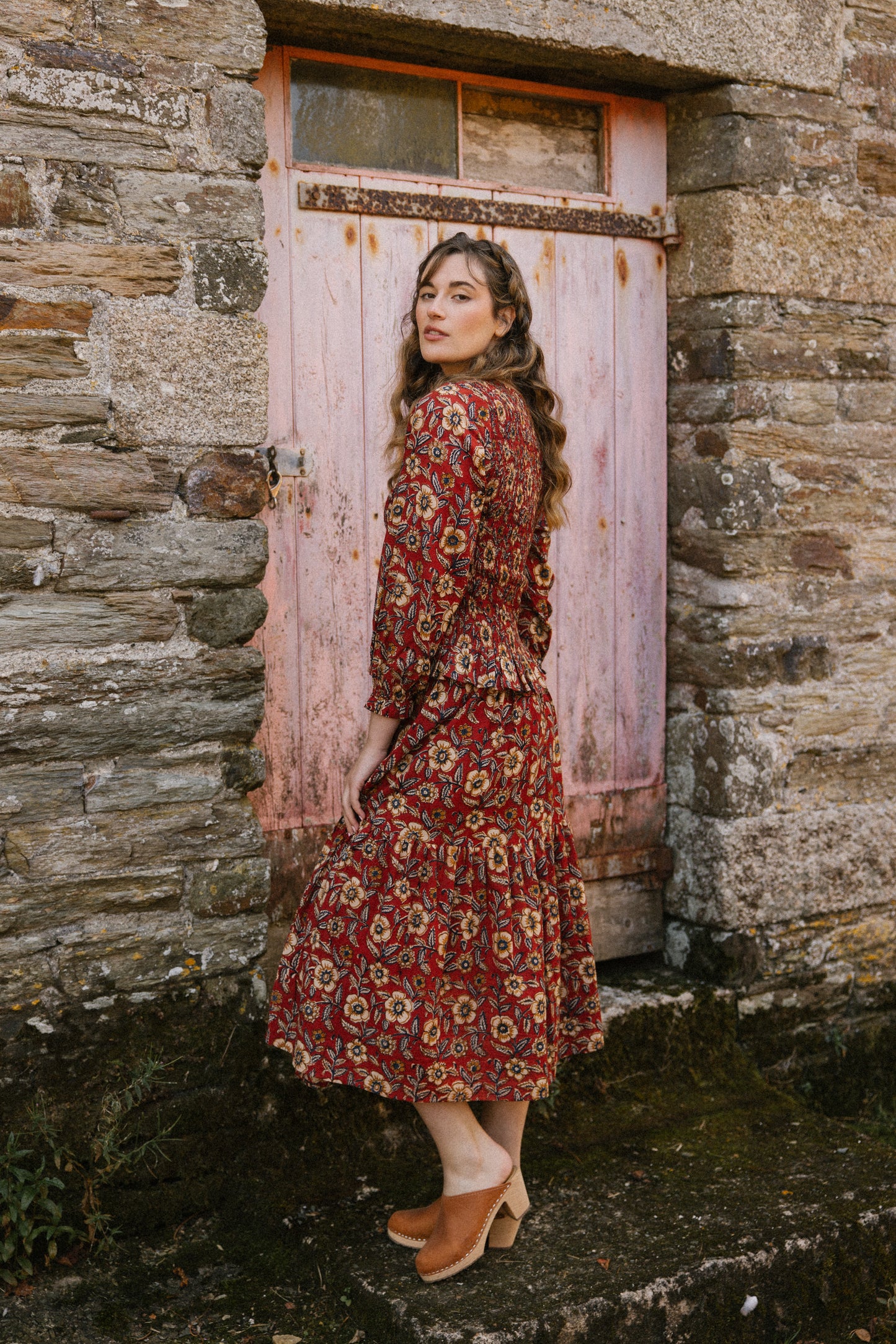 Catarina Smock Top - Autumn Flower