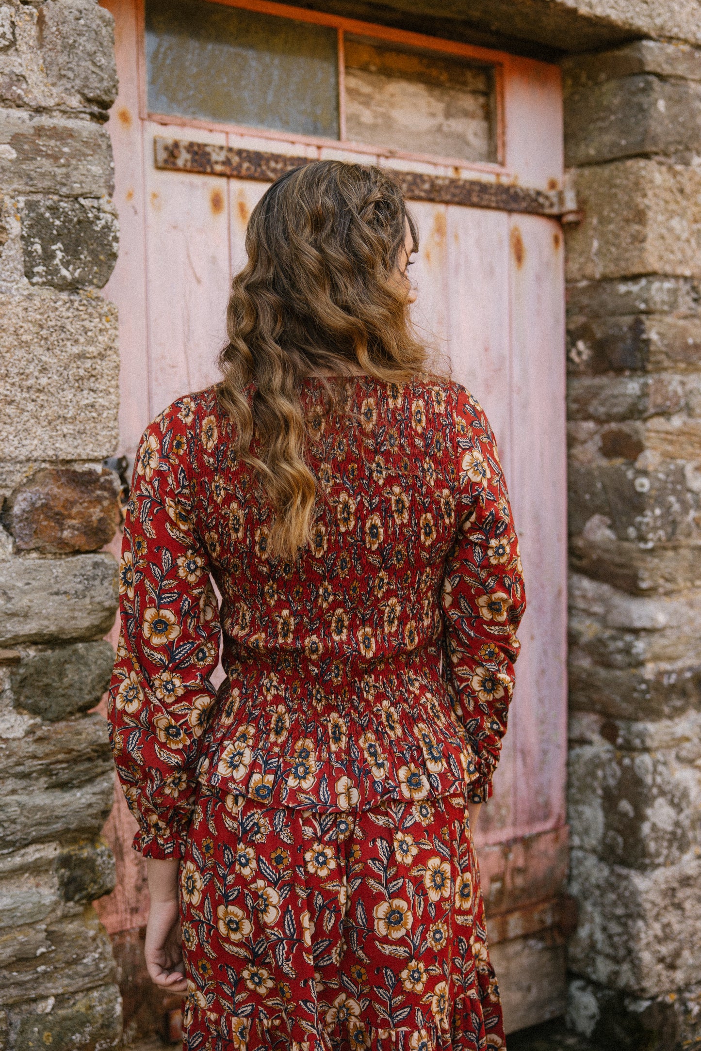 Catarina Smock Top - Autumn Flower