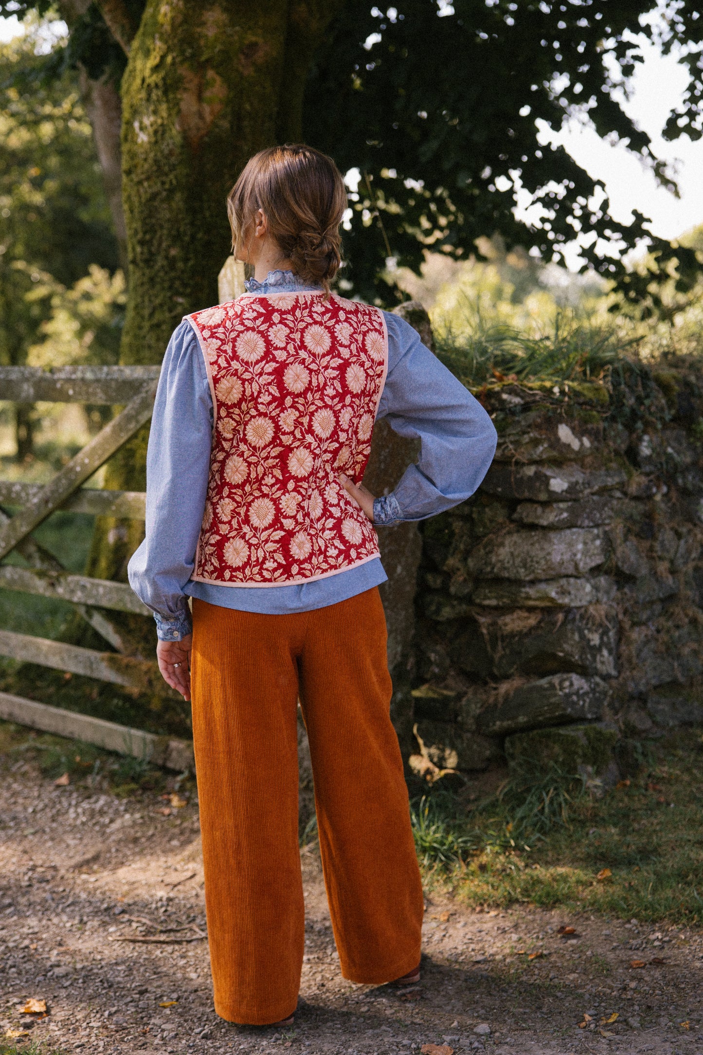 Frida Waistcoat - Red