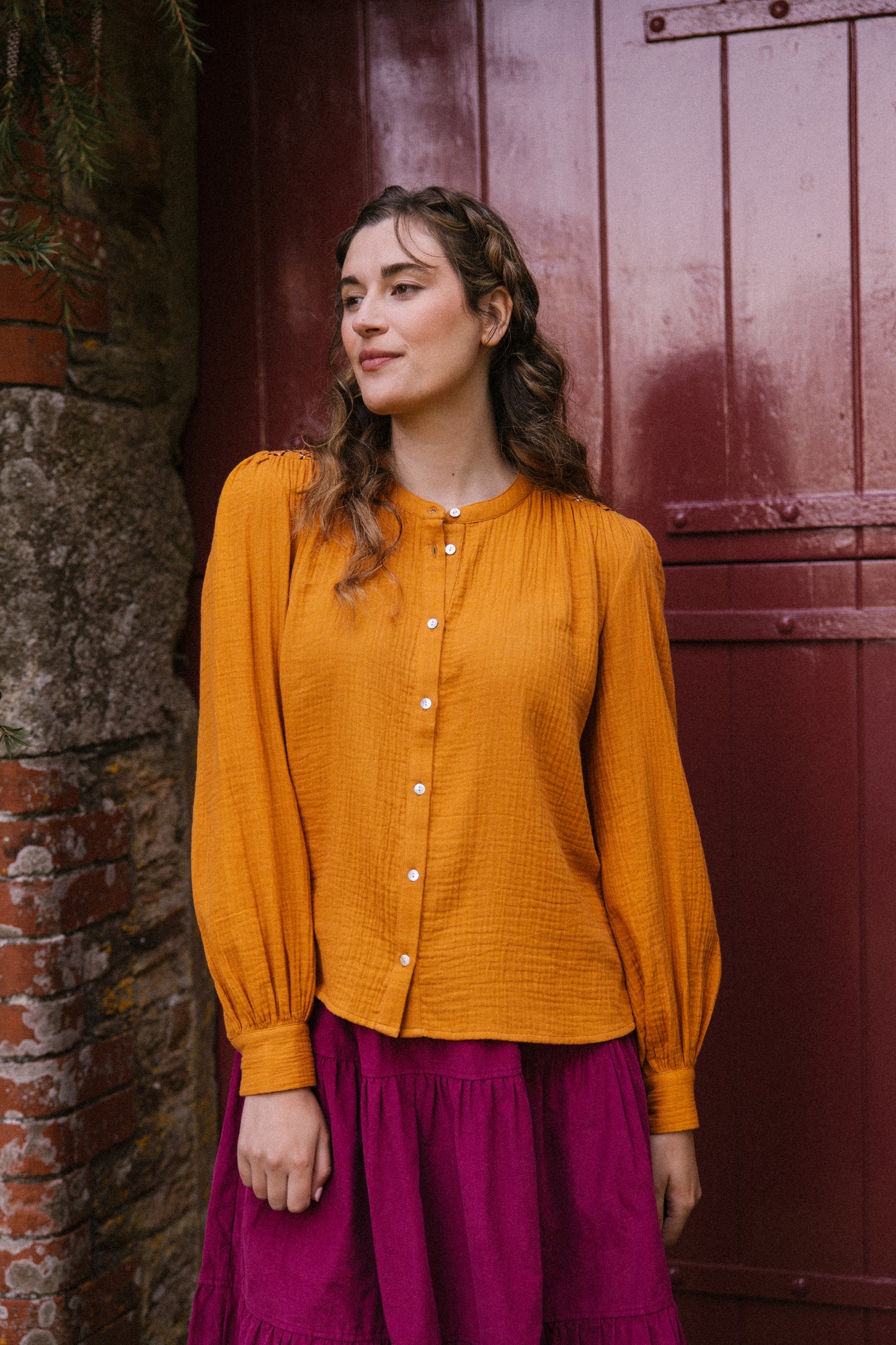 Hazel Blouse  - Turmeric