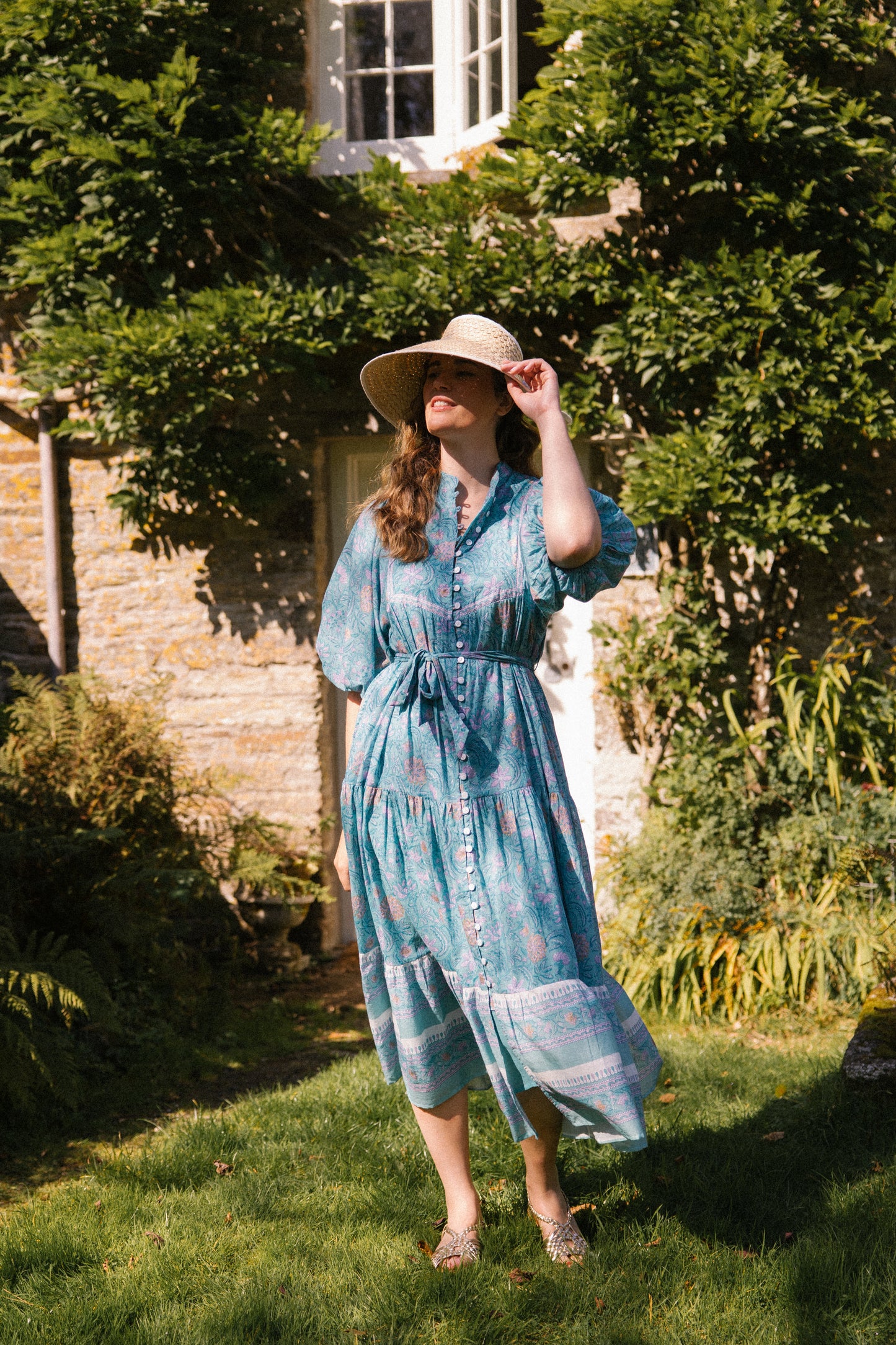 Raffia Prairie Sun Hat in Natural