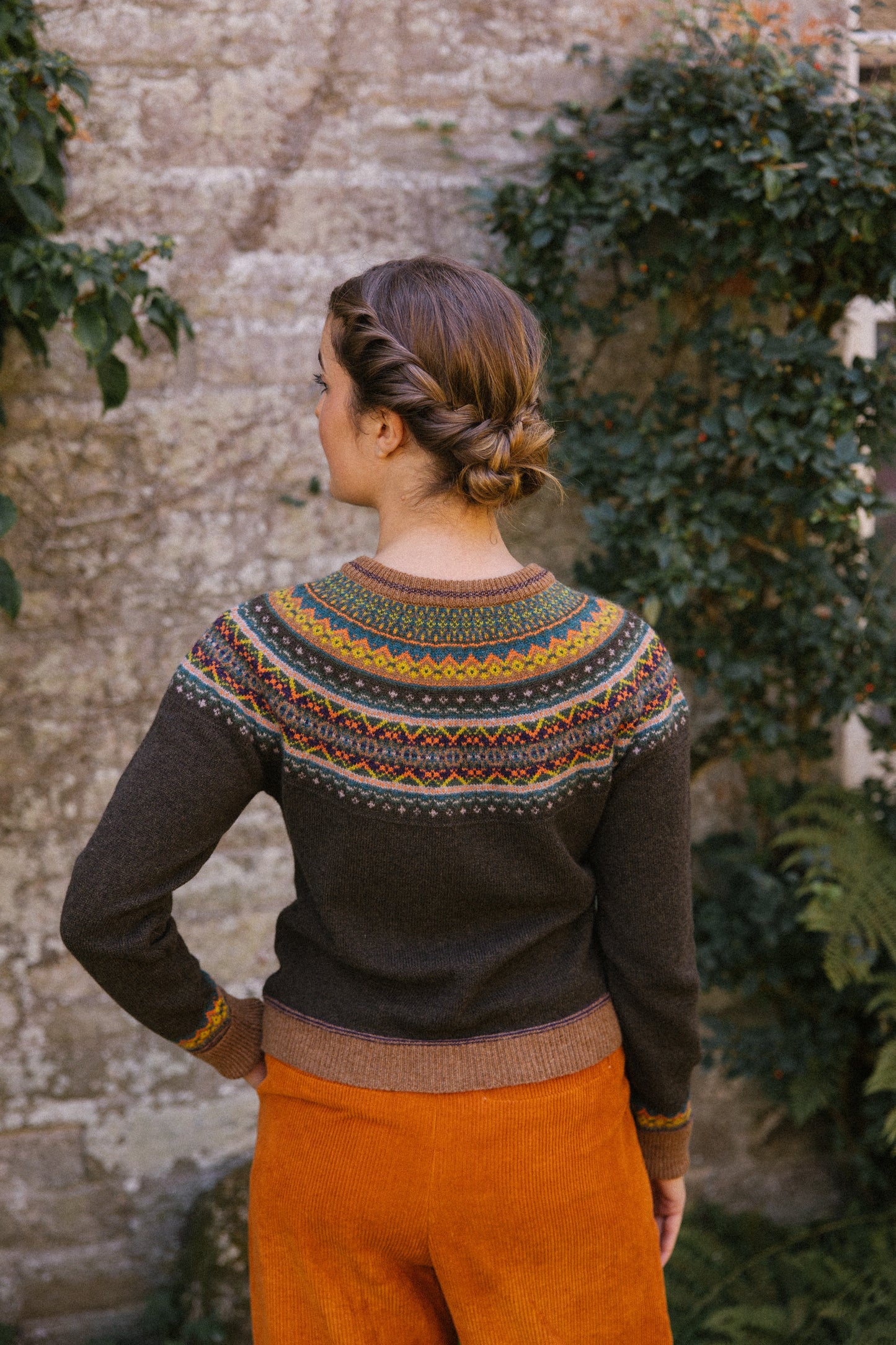 Alpine Short Cardigan in Highland