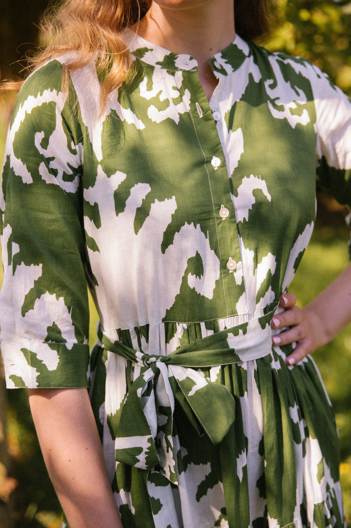 Prairie Abstract Dress - Green