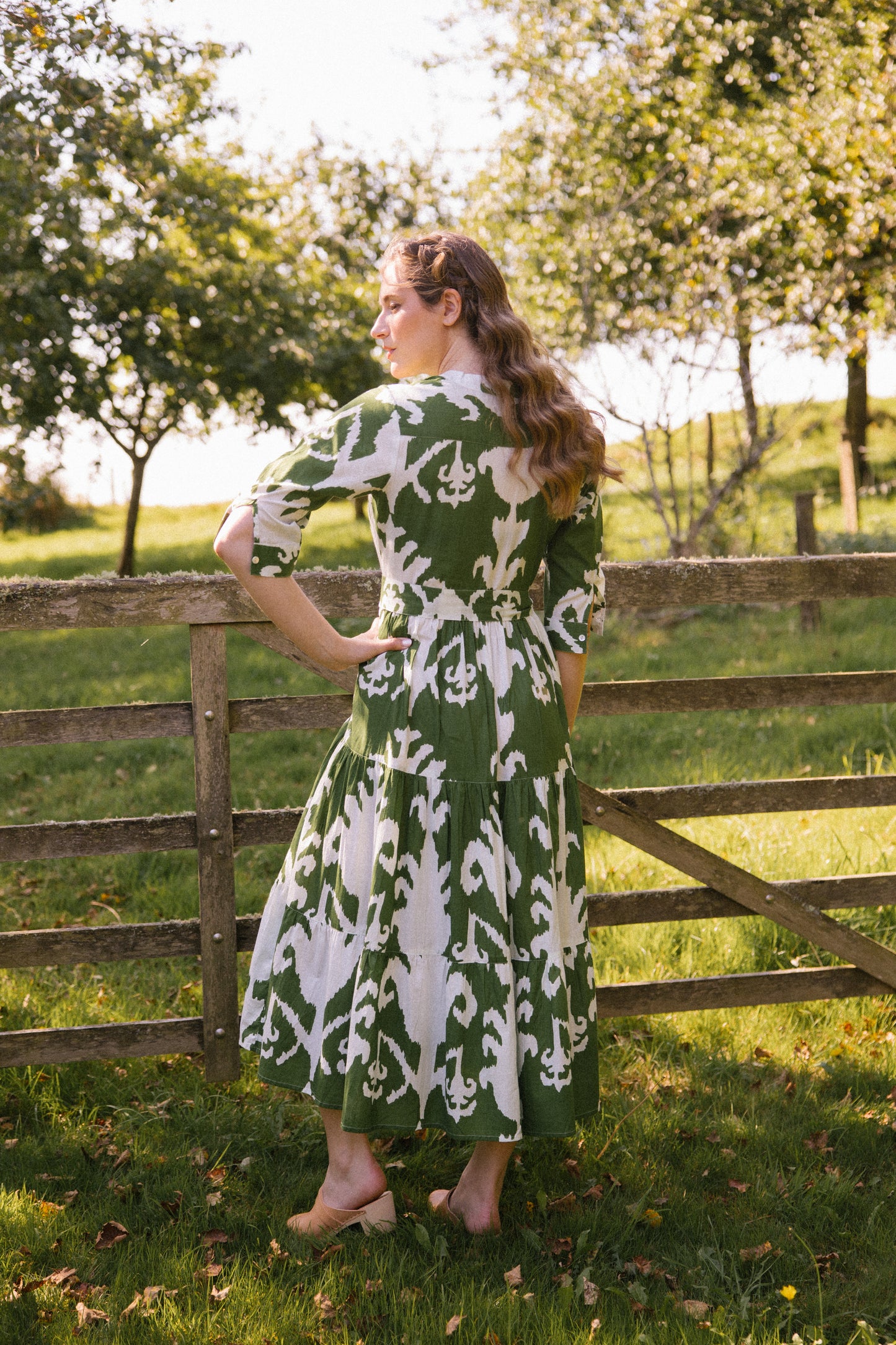 Prairie Abstract Dress - Green