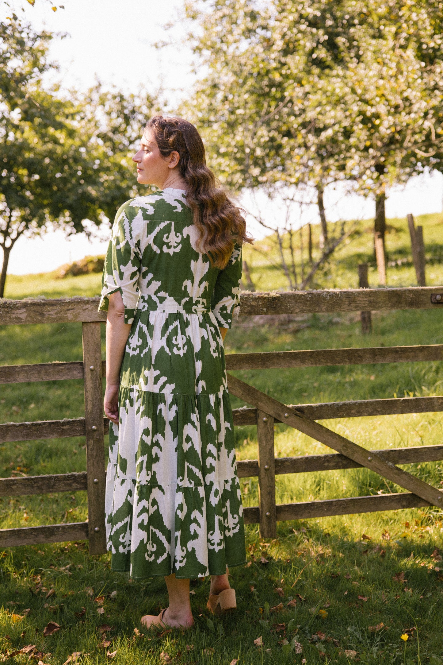 Prairie Abstract Dress - Green