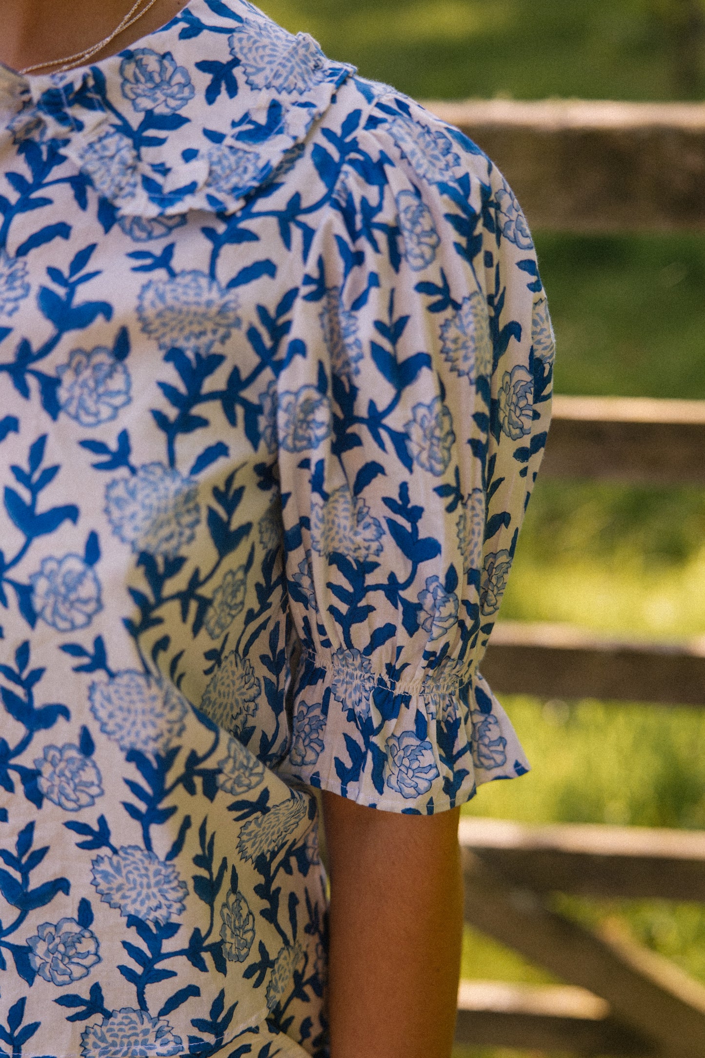 Lowen Blouse - Cornflower