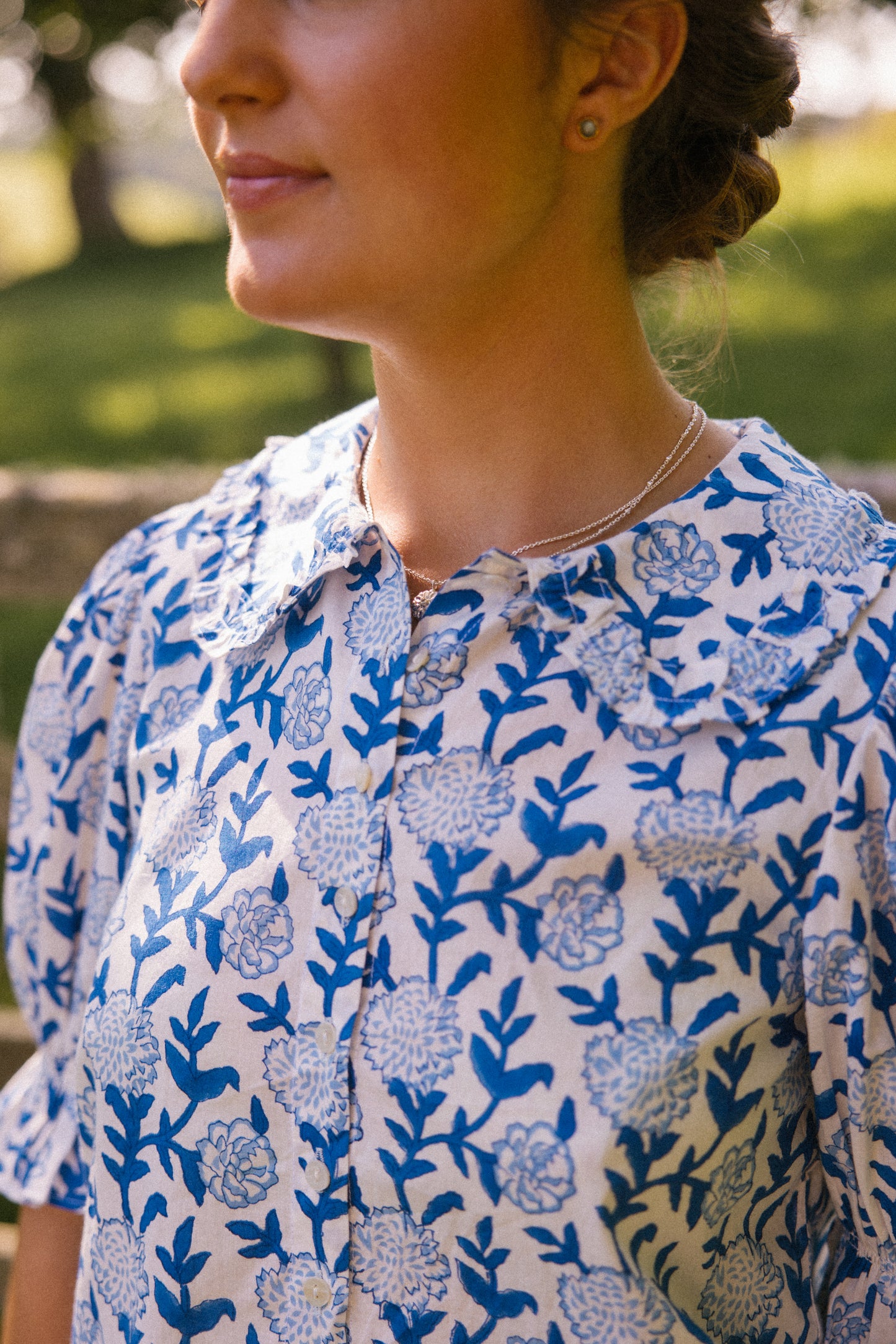 Lowen Blouse - Cornflower