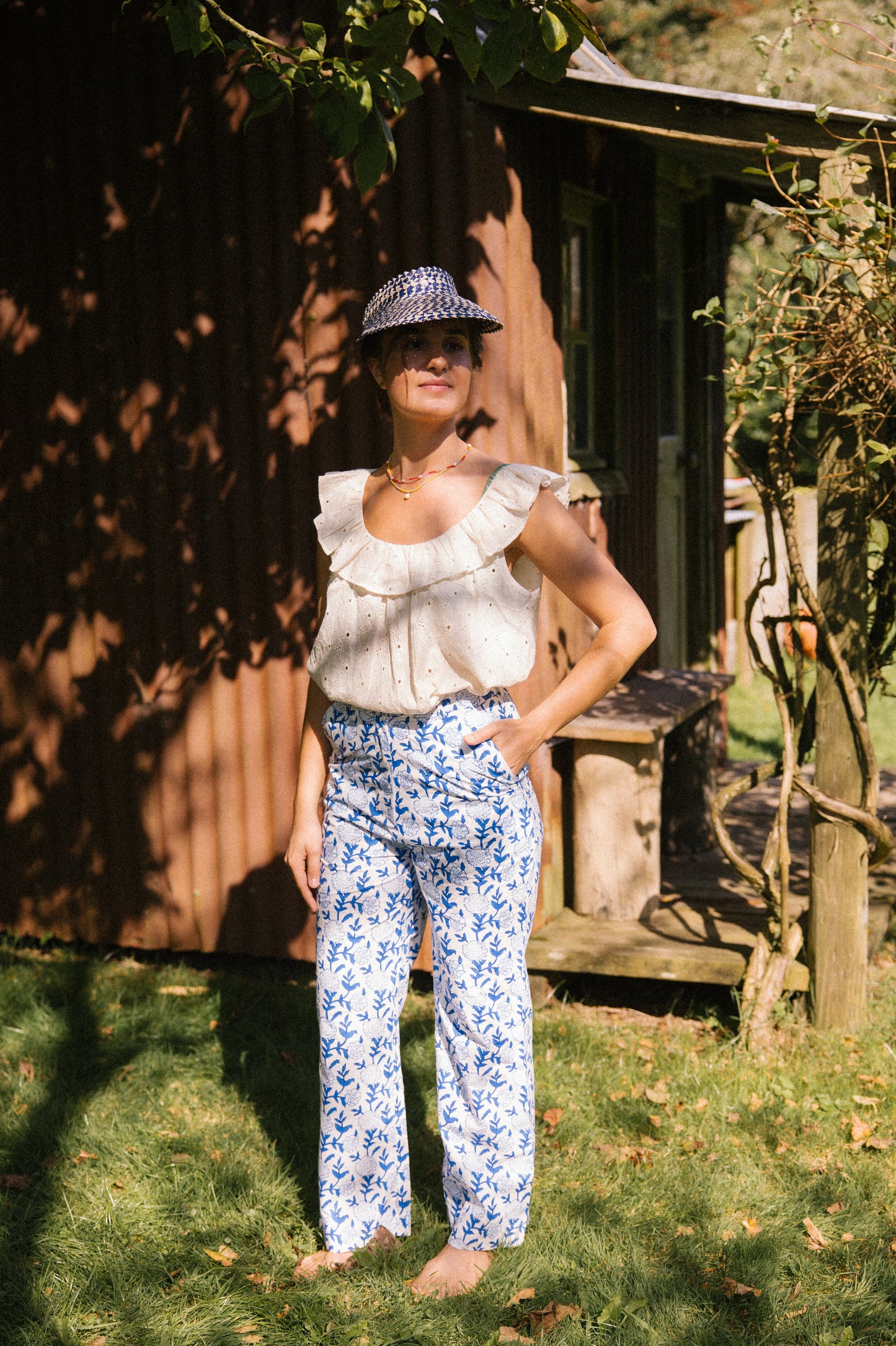 Lowen Trousers- Cornflower