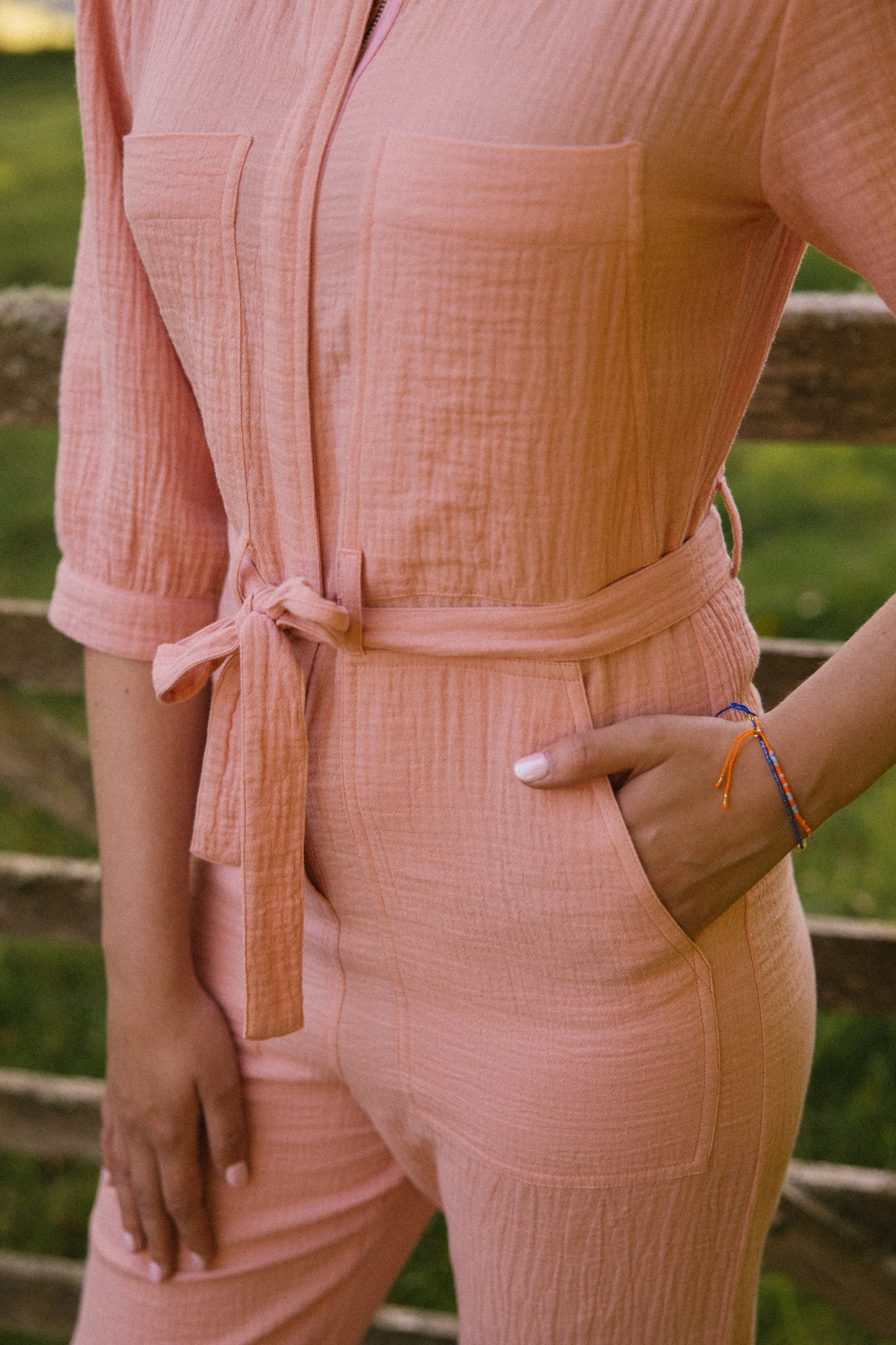 Rosie Jumpsuit - Dusky Pink (AVAILABLE FOR PREORDER )