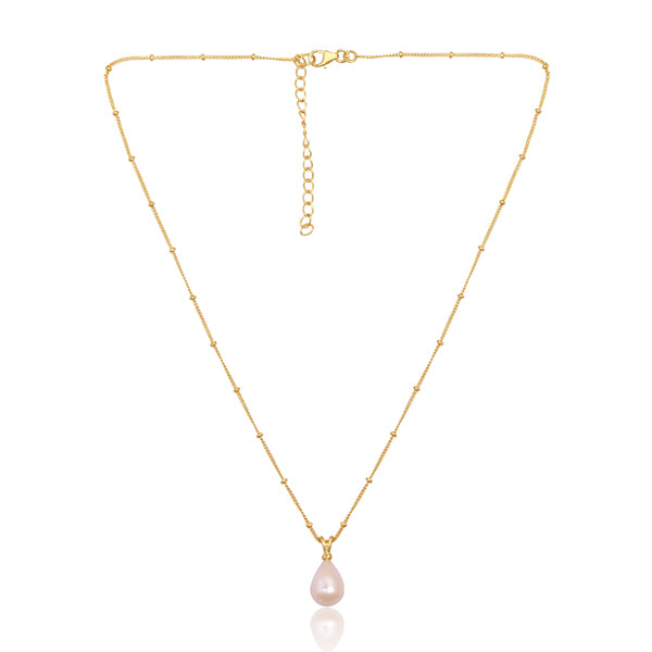 Pearl Briolette Necklace-Gold