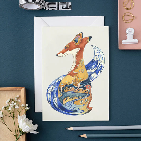 Fox in the Clouds Card