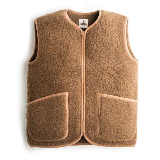 Wool Gilet - Bark