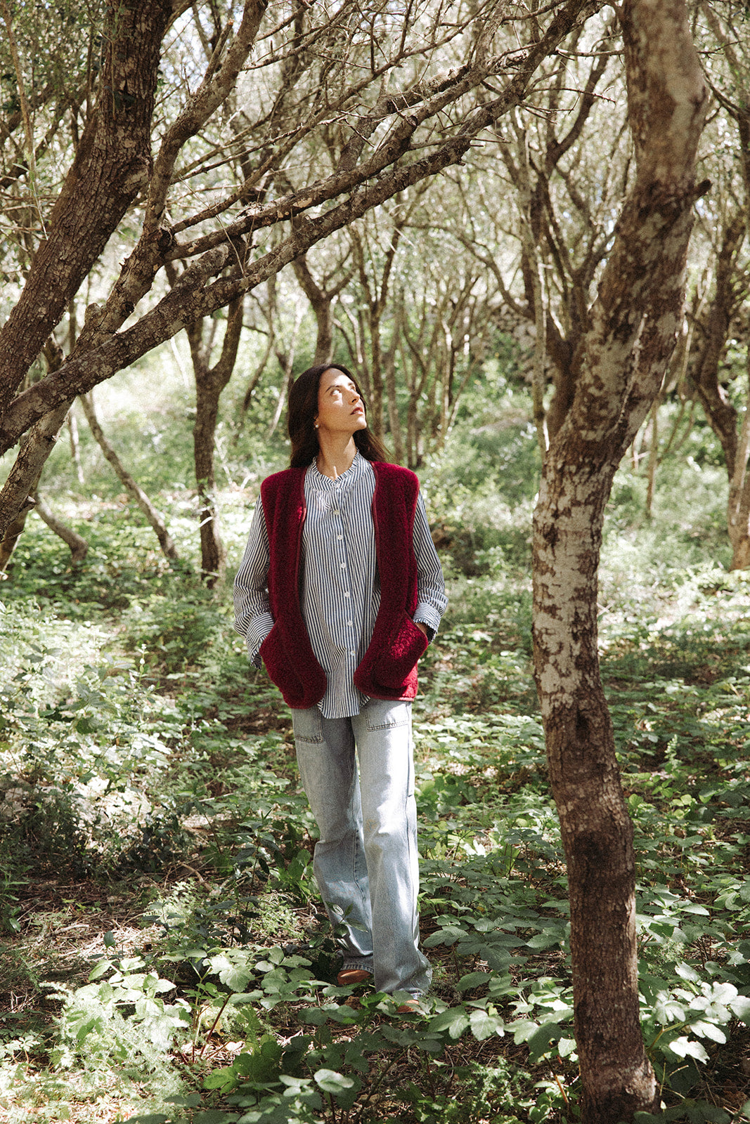 Wool Gilet - Beet