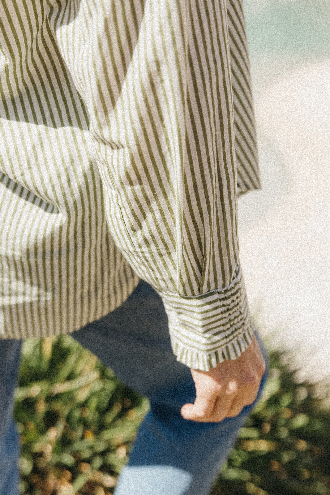 Billy Blouse - Green Stripe