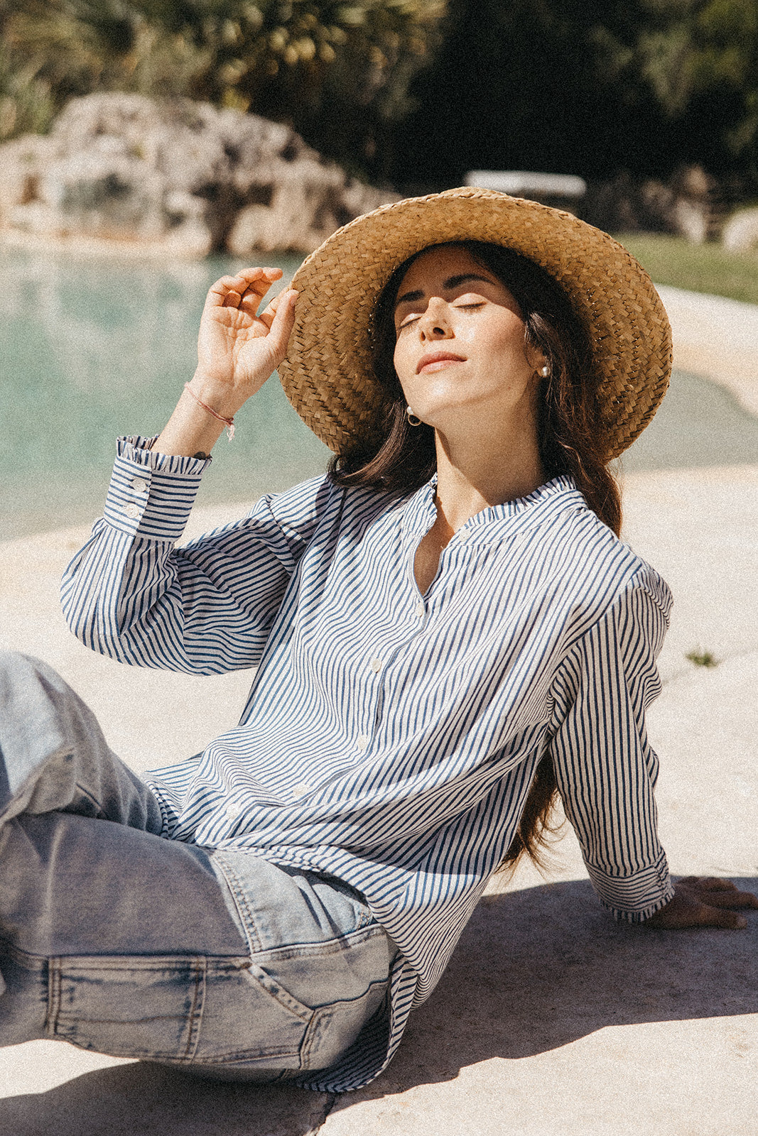 Billy Blouse - Blue Stripe