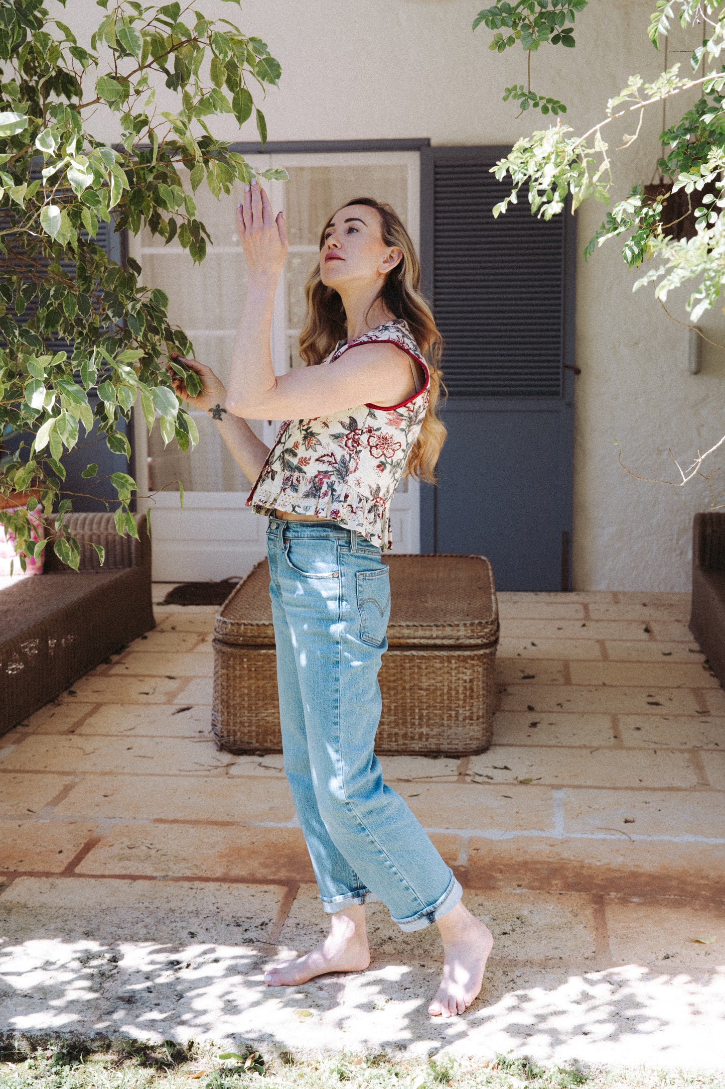 Carlota Waistcoat - Vintage Rose