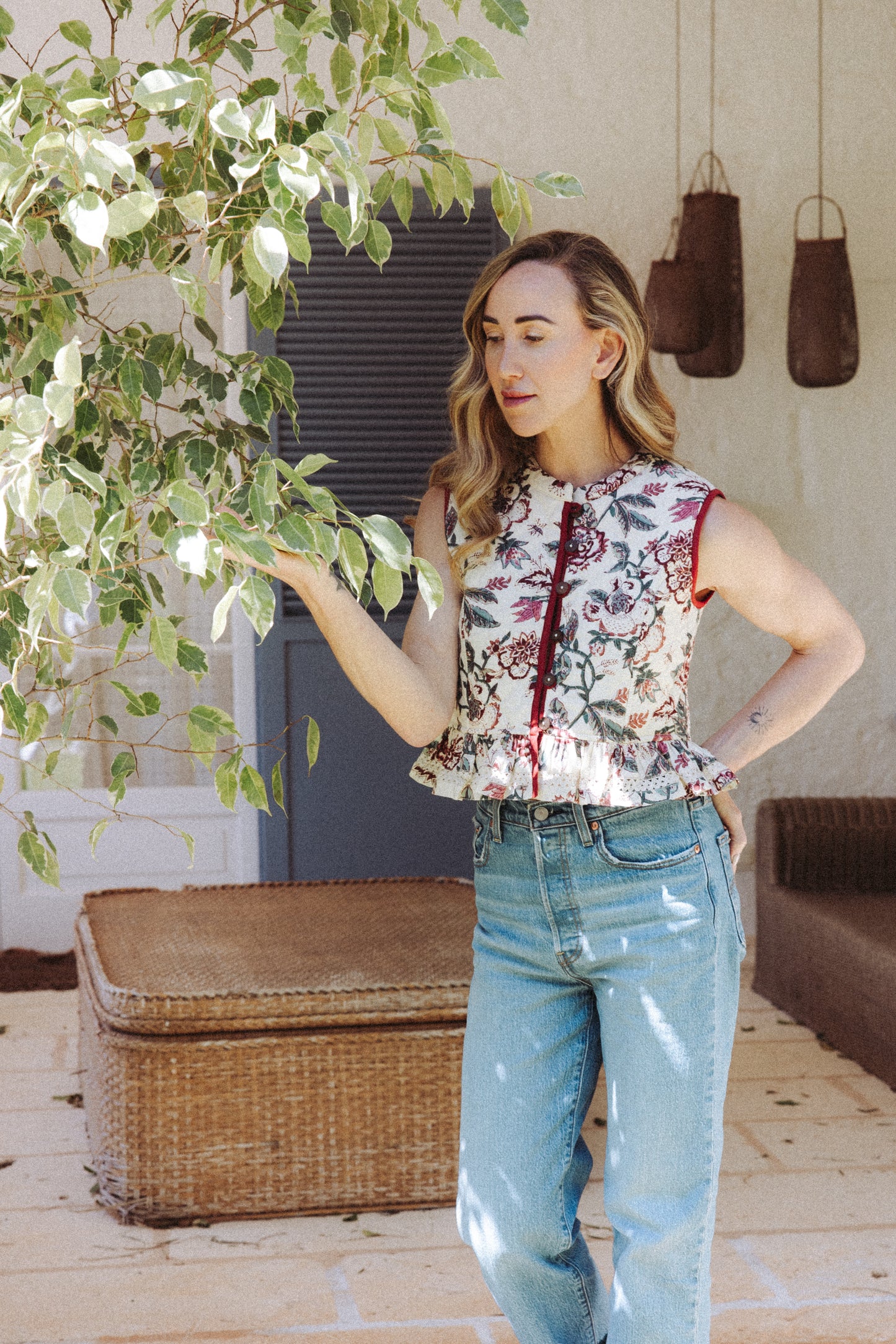 Carlota Waistcoat - Vintage Rose