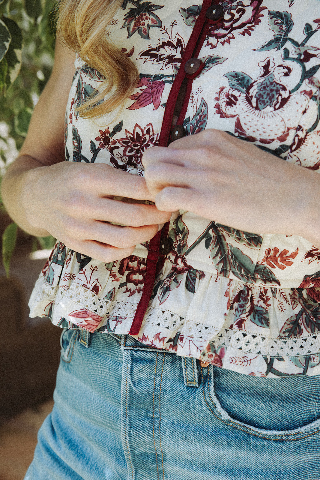 Carlota Waistcoat - Vintage Rose