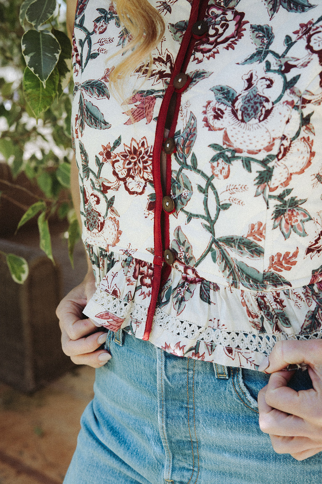 Carlota Waistcoat - Vintage Rose