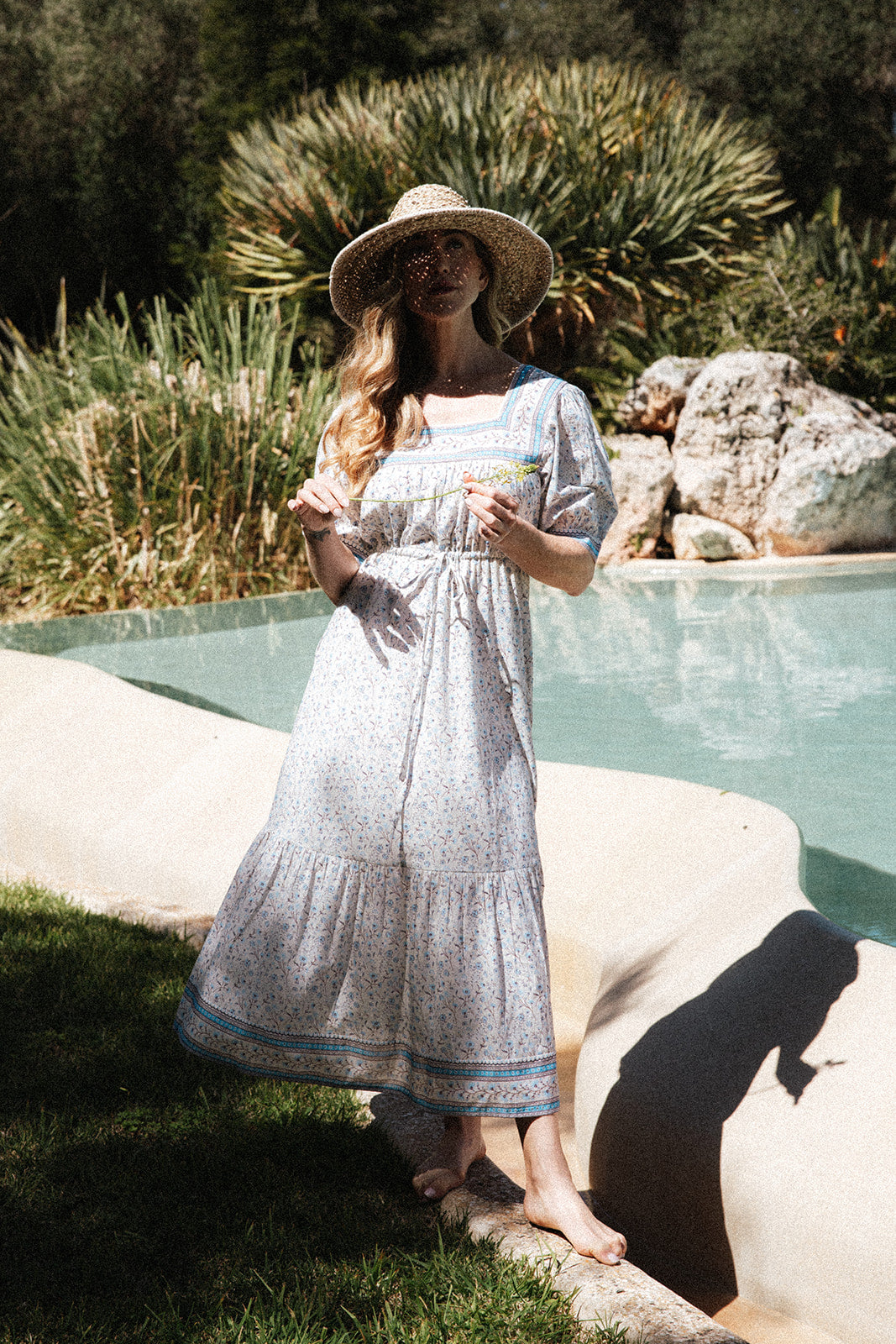 Flor del Camí Dress - Azul