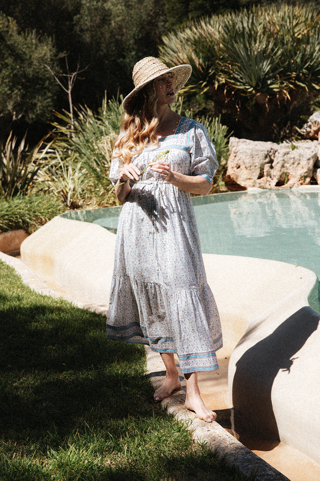 Flor del Camí Dress - Azul