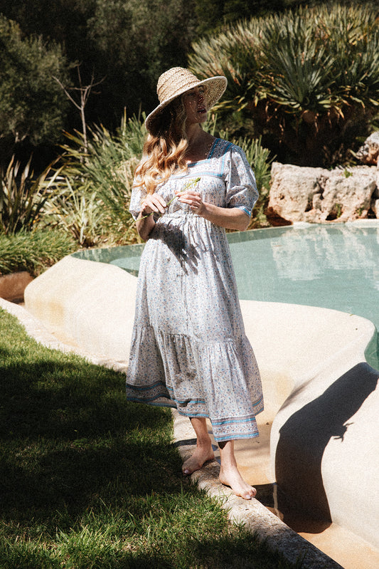 Flor del Camí Dress - Azul