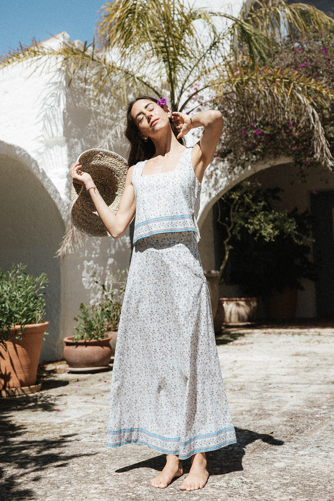 Flor del Camí Skirt - Azul