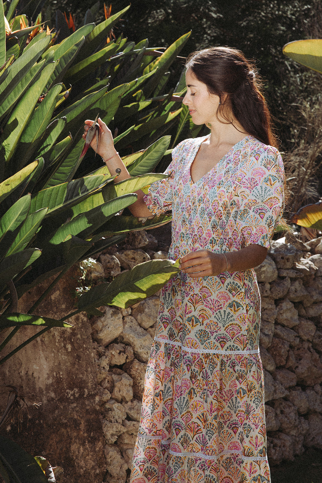 Sirena Shell Dress - Rosa