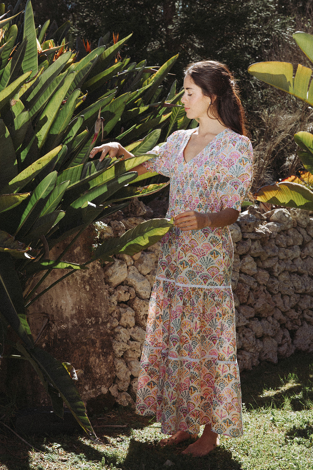 Sirena Shell Dress - Rosa