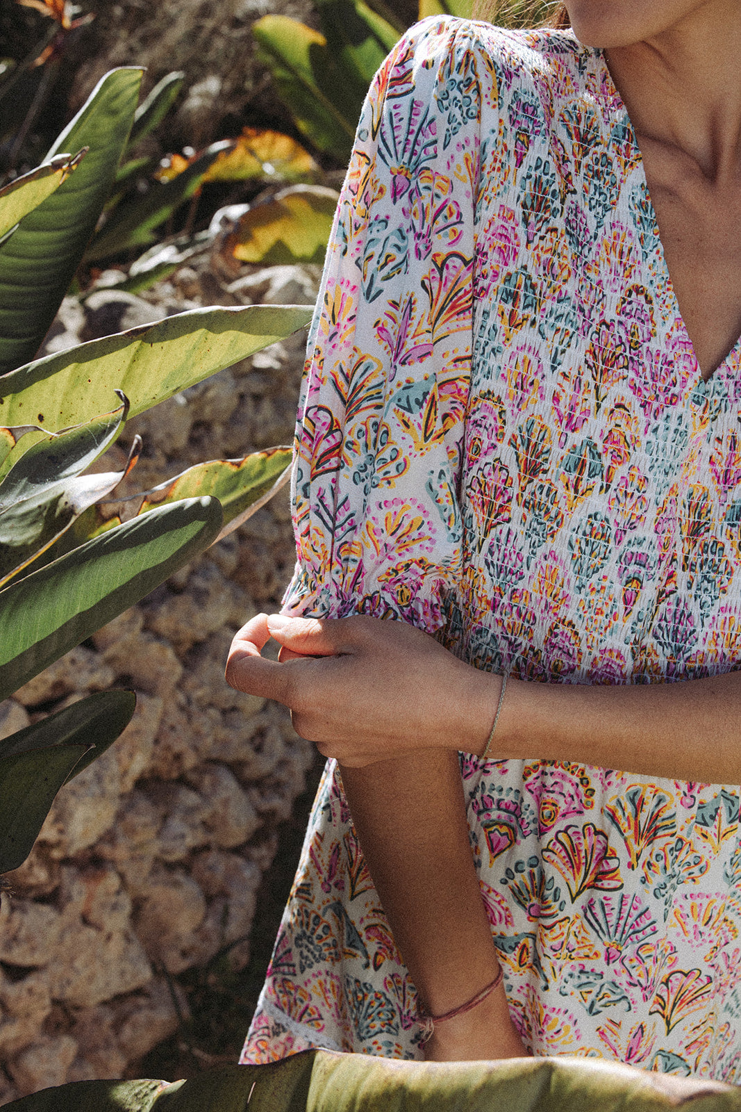 Sirena Shell Dress - Rosa