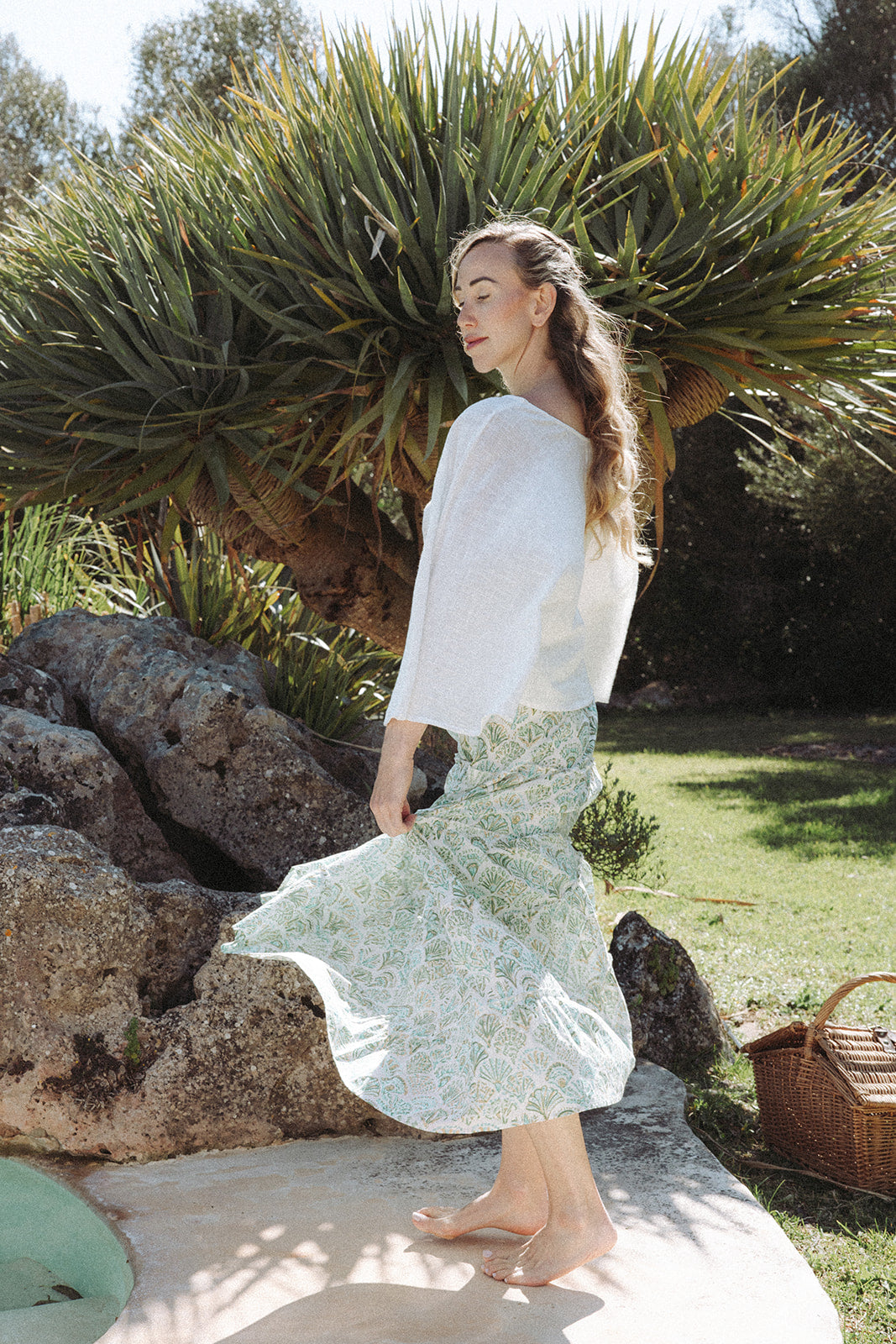 Sirena Shell Skirt - Pistachio  - Coming Soon