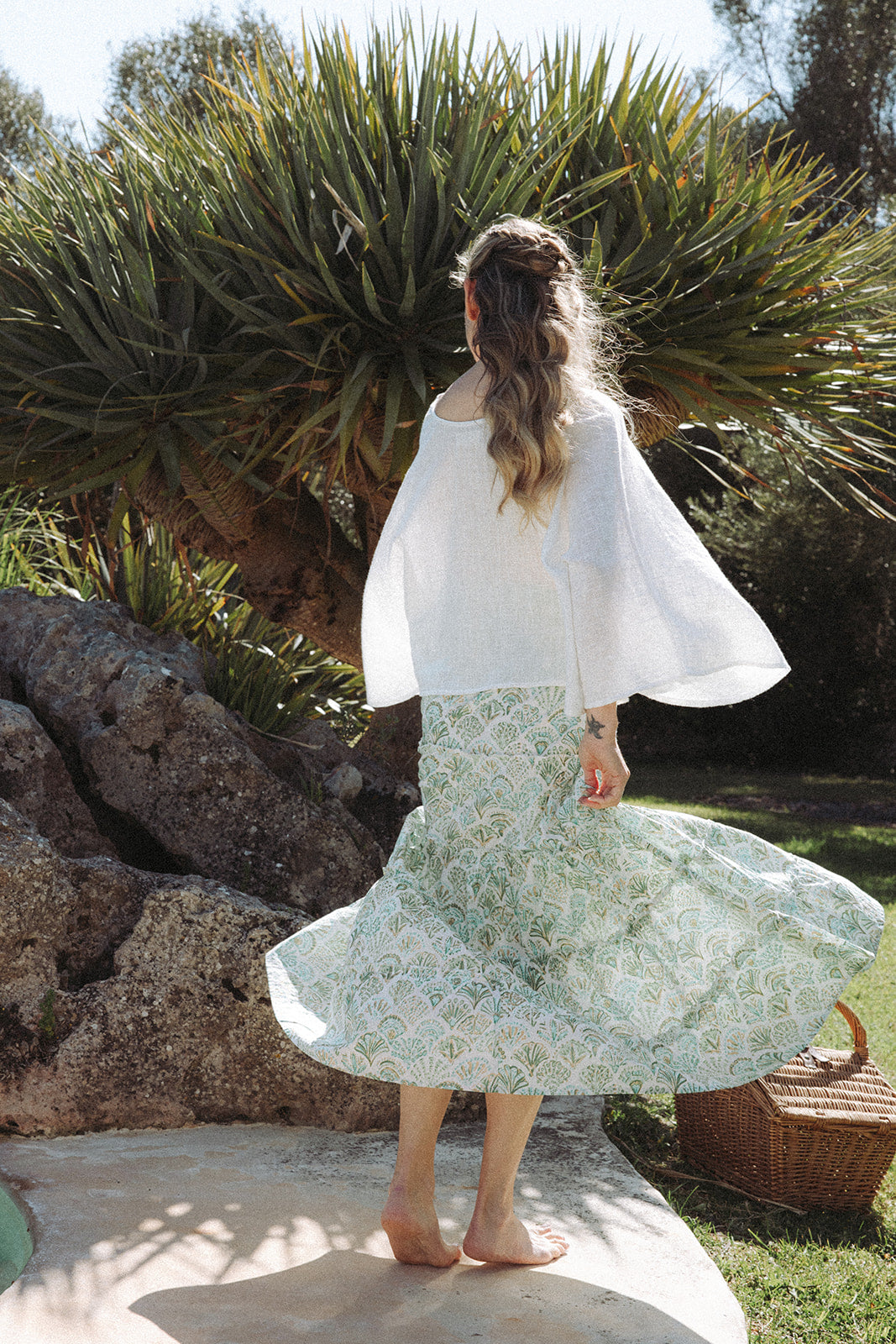 Sirena Shell Skirt - Pistachio  - Coming Soon