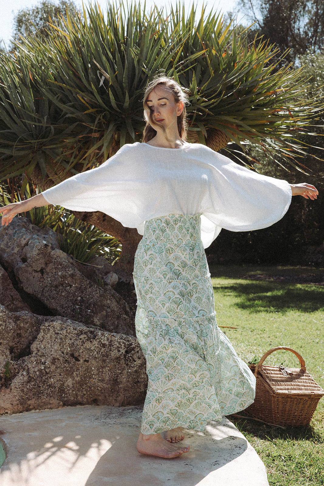 Sirena Shell Skirt - Pistachio  - Coming Soon