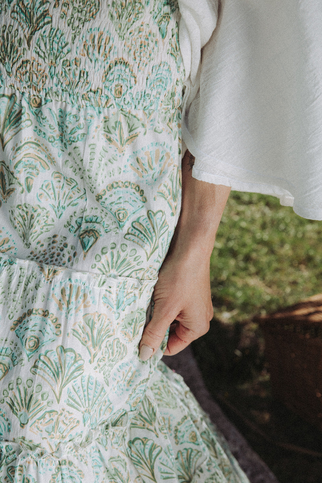Sirena Shell Skirt - Pistachio  - Coming Soon