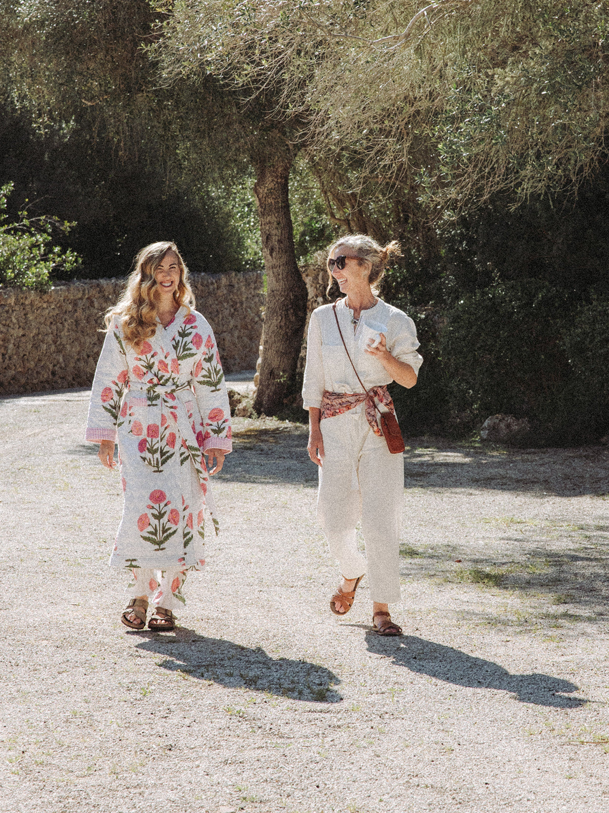 Quilted Dressing Gown - Pink Poppy