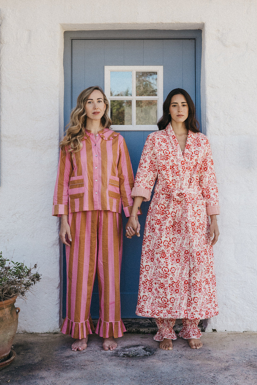 Quilted Dressing Gown - Cherry Blossom