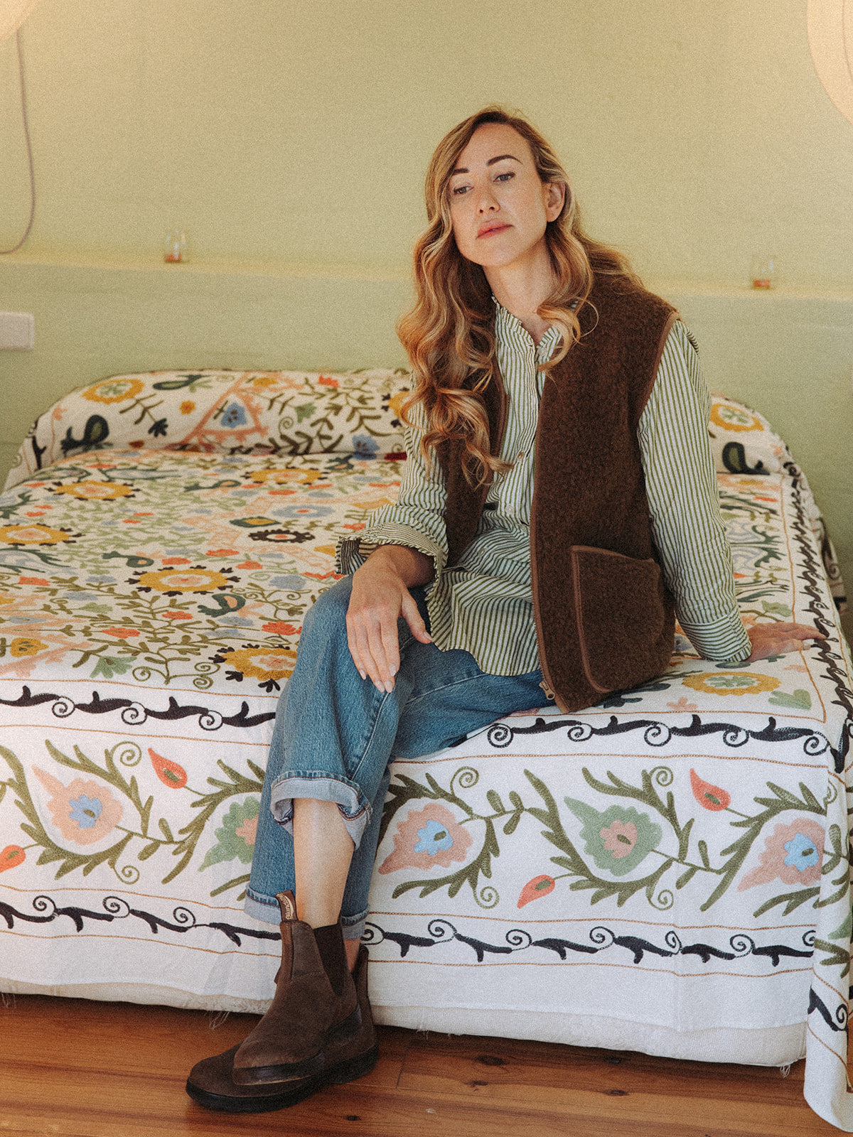 Wool Gilet - Bark