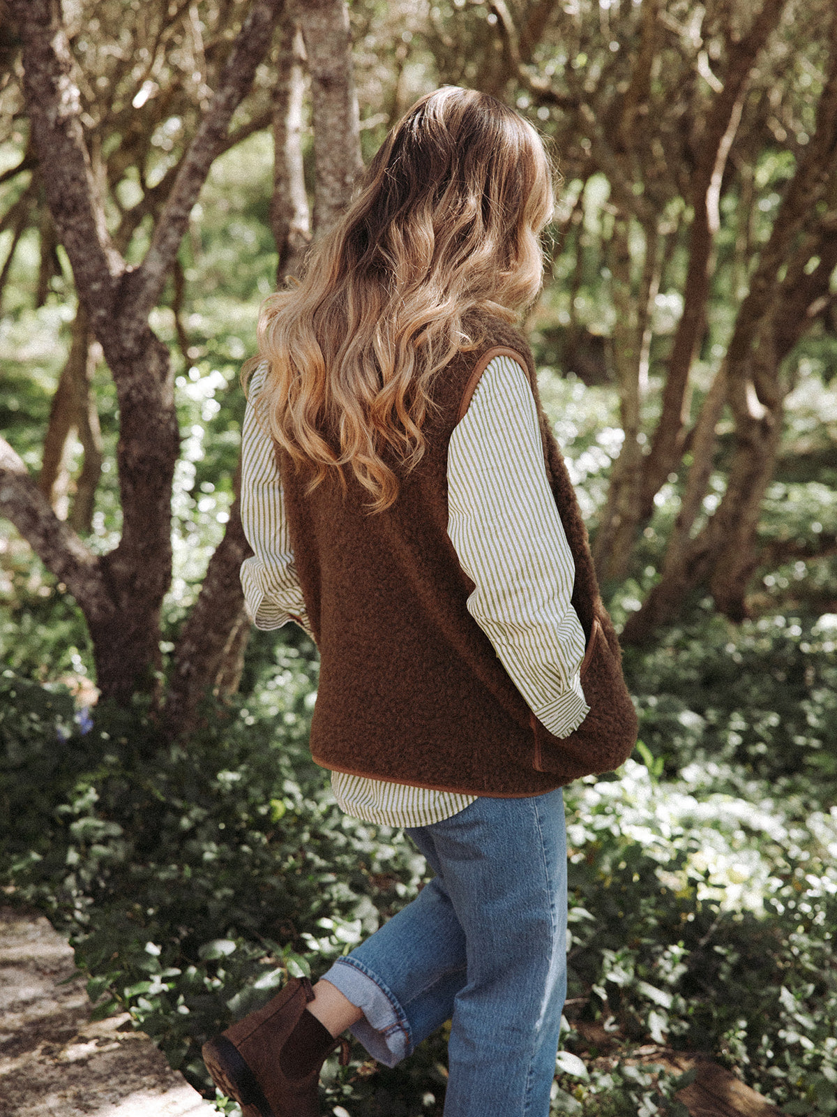 Wool Gilet - Bark