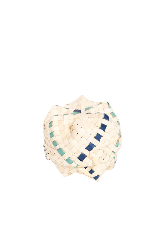 Raffia Jewellery Gift Baskets - Natural/Blue & Aqua
