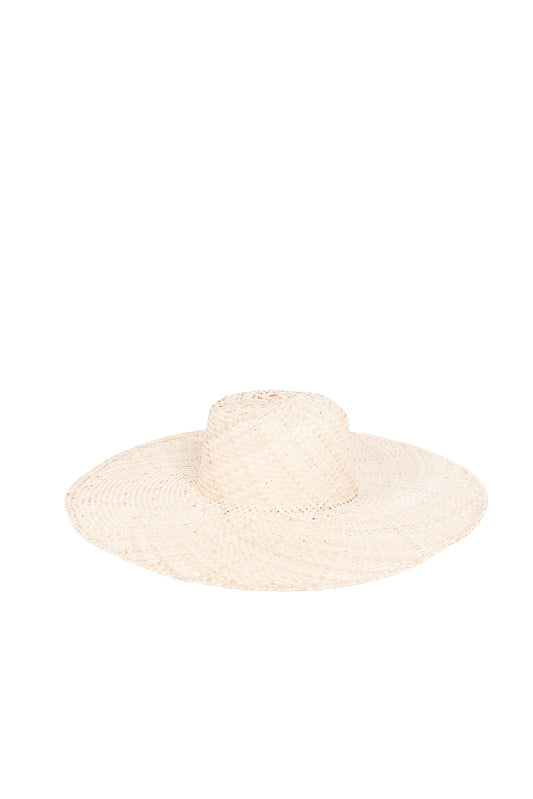 Raffia Sombrero Wide Brim Hat in Natural