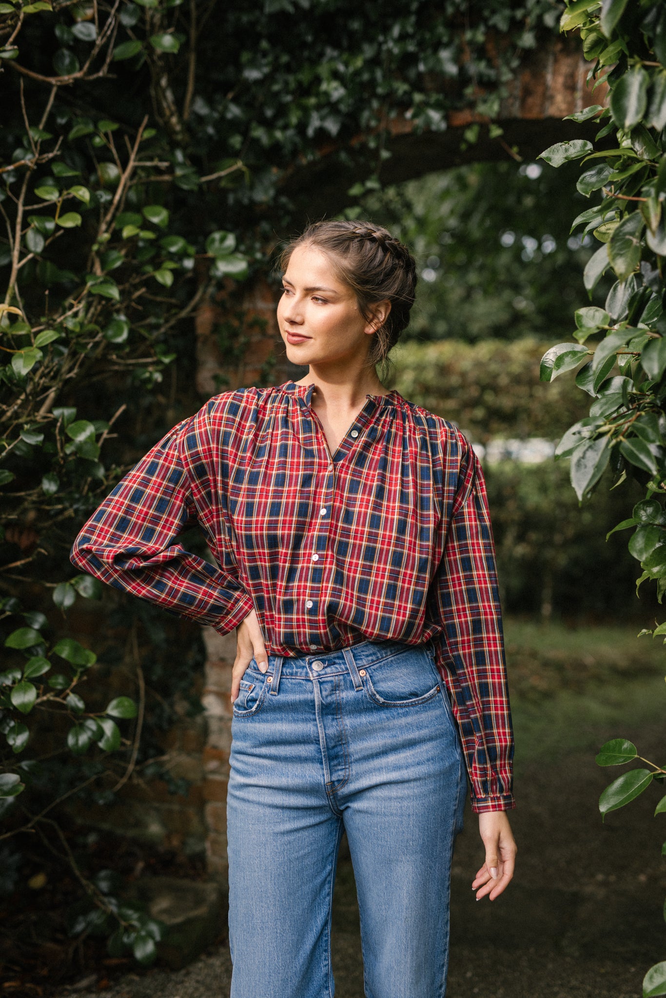 Kitty Shirt - Tartan Check