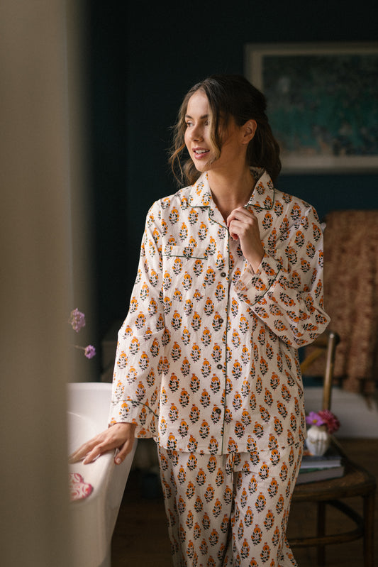 Esther Pyjama Set in Marigold