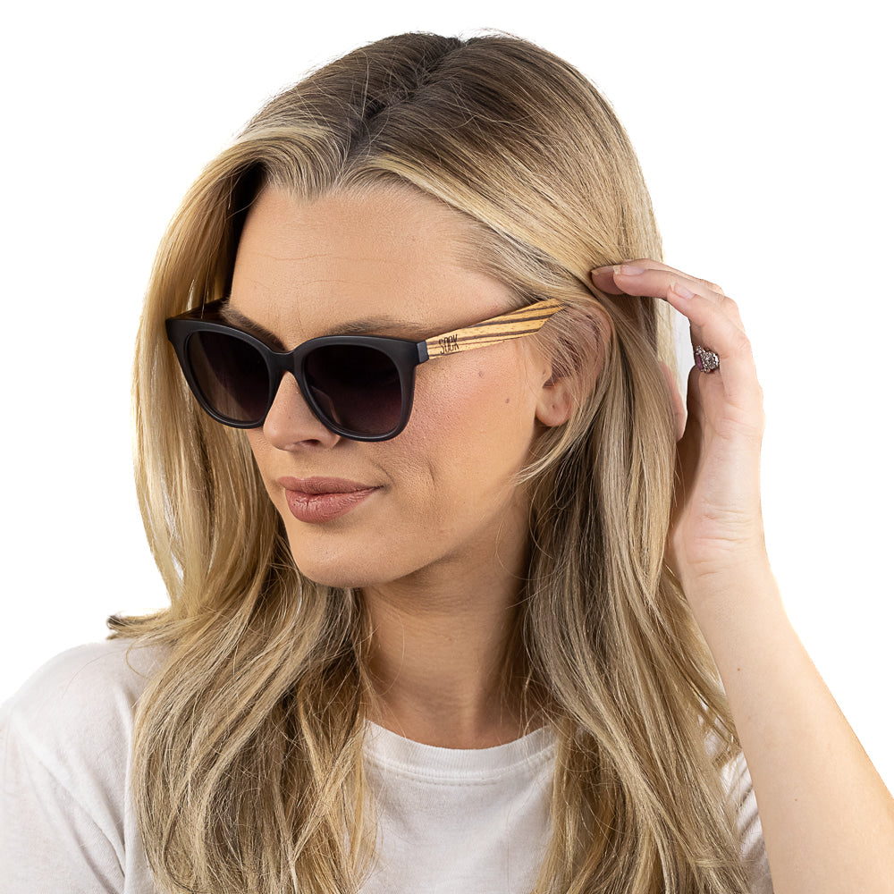 Lila Grace Charcoal Sunglasses