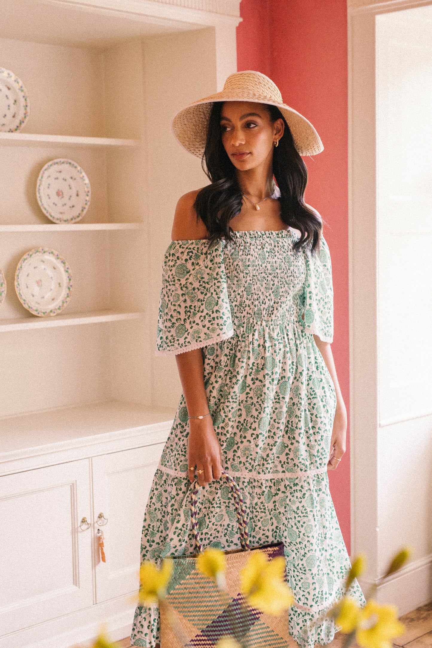 Mona Dress - Petala Green