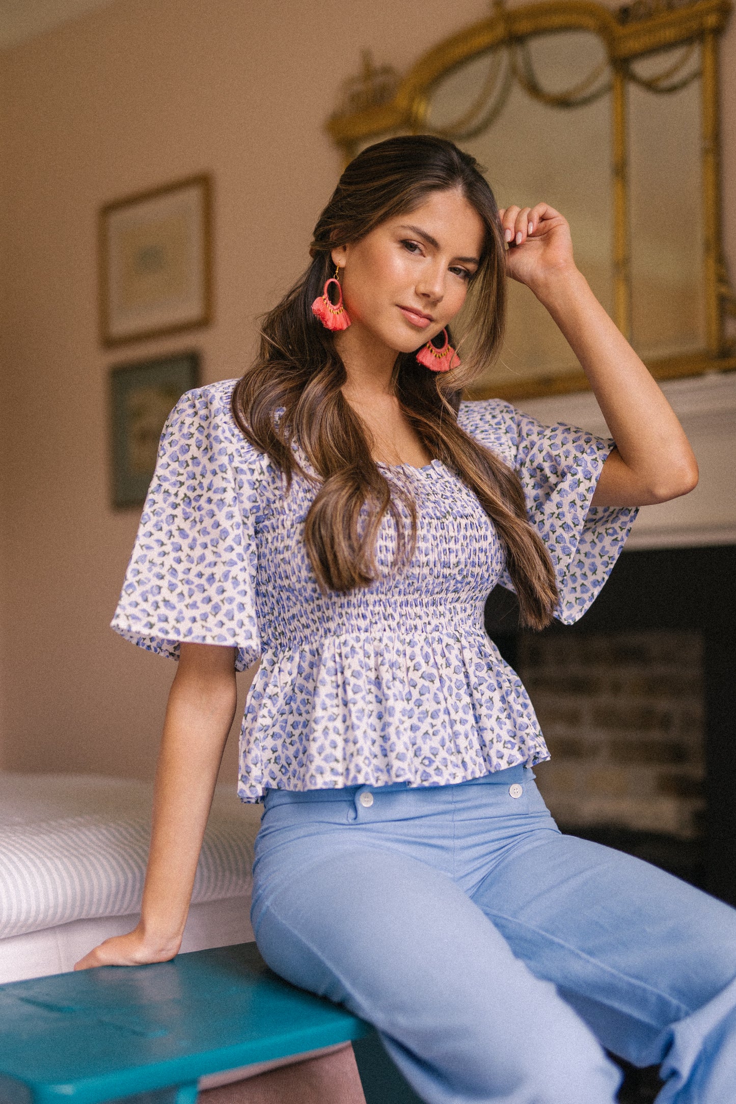 Eva Blouse in Lilac