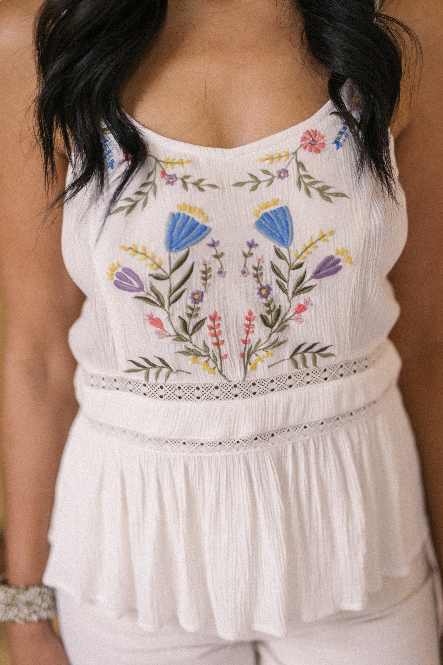 Bianca Embroidered Camisole