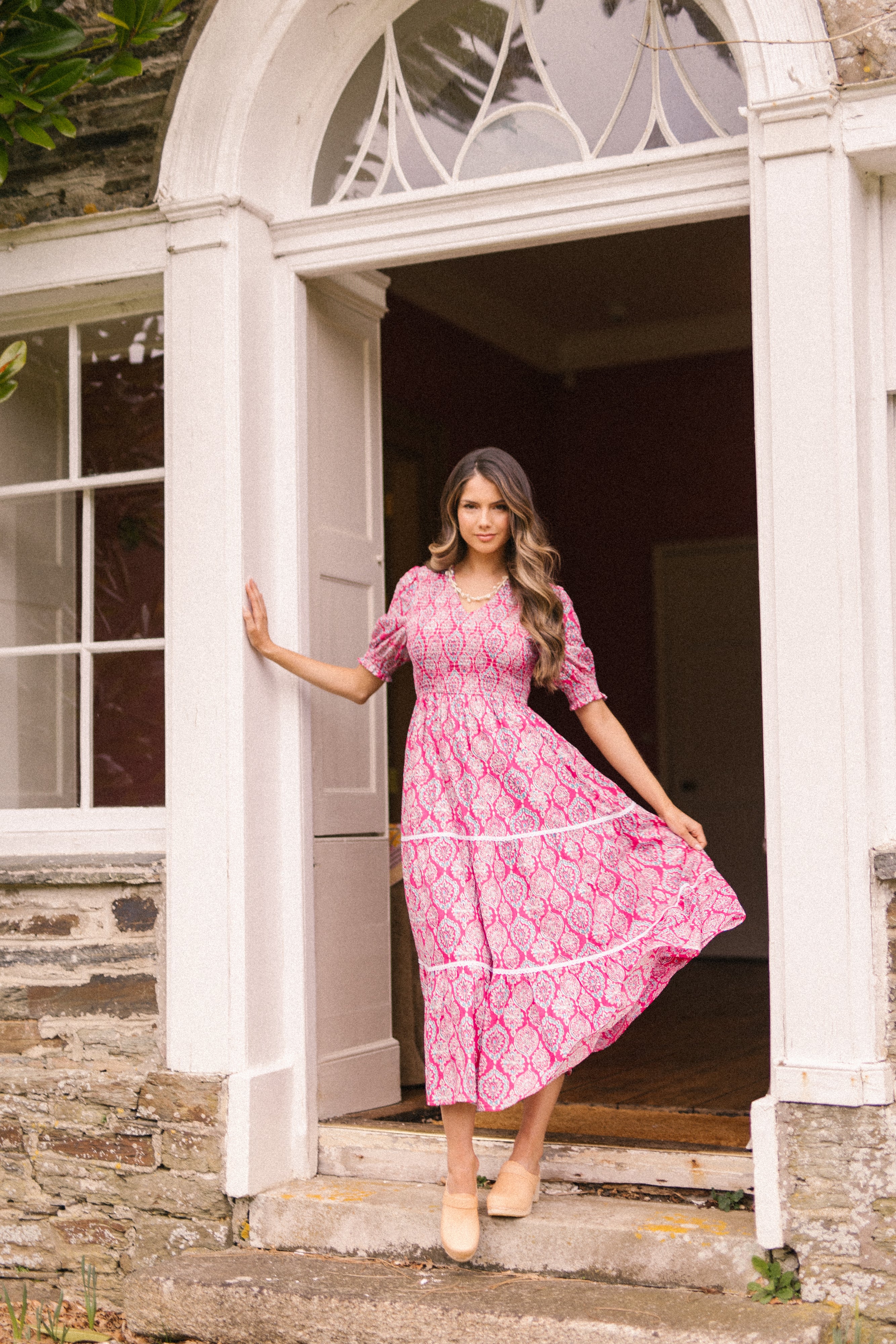 Pink boutique outlet maxi dresses